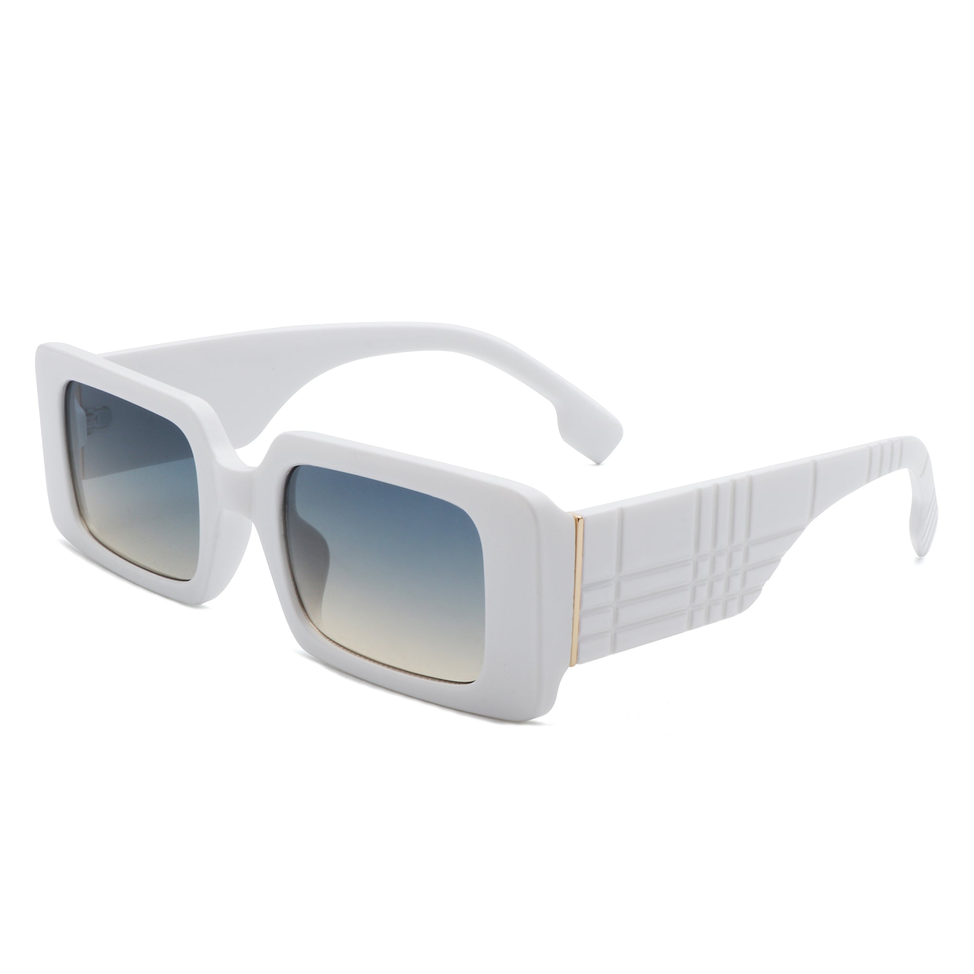 Kaelith Retro Square Thick Frame Women's Fashion Sunglasses with impact-resistant lenses and stylish design, perfect for sunny days.