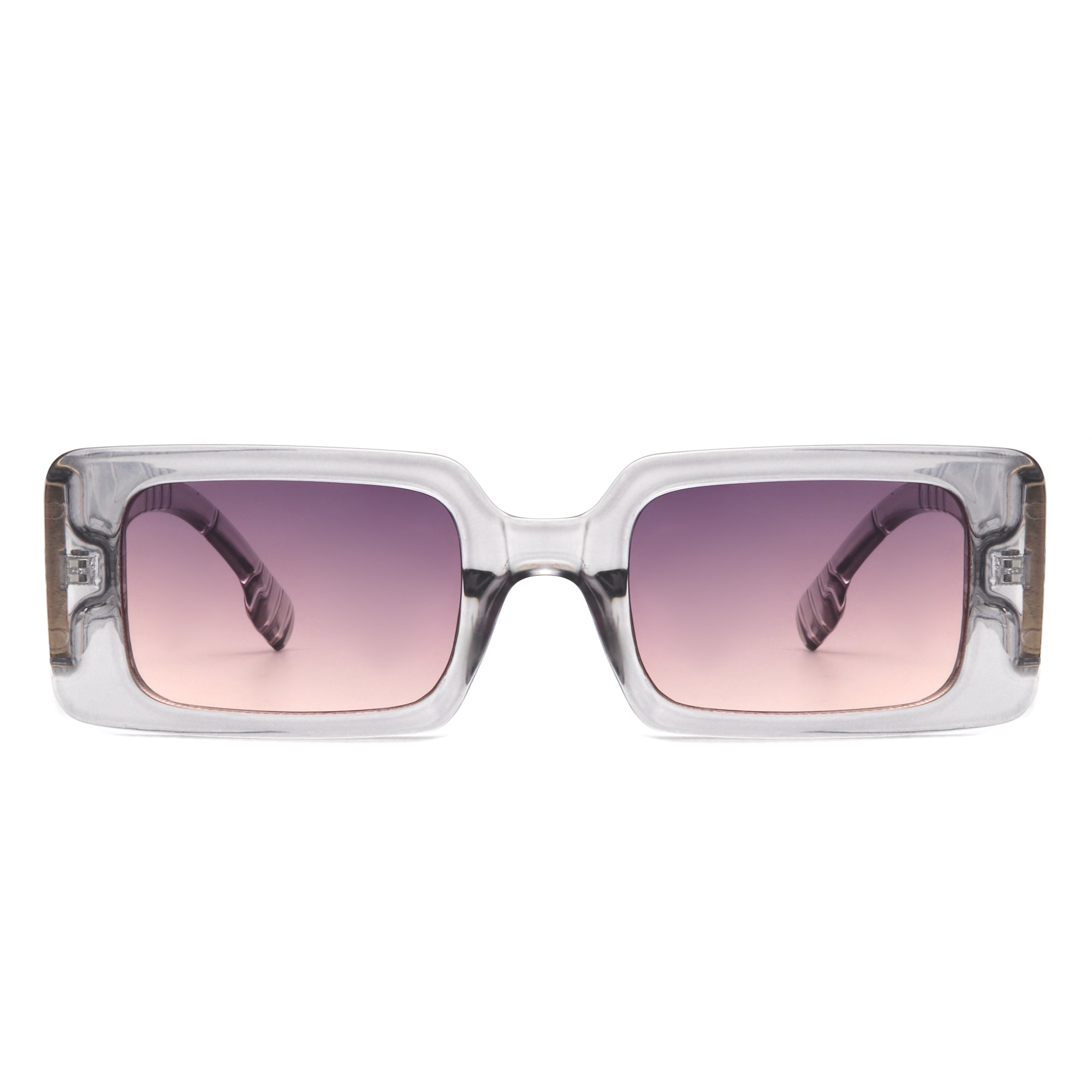 Kaelith Retro Square Thick Frame Women's Fashion Sunglasses with impact-resistant lenses and stylish design, perfect for sunny days.