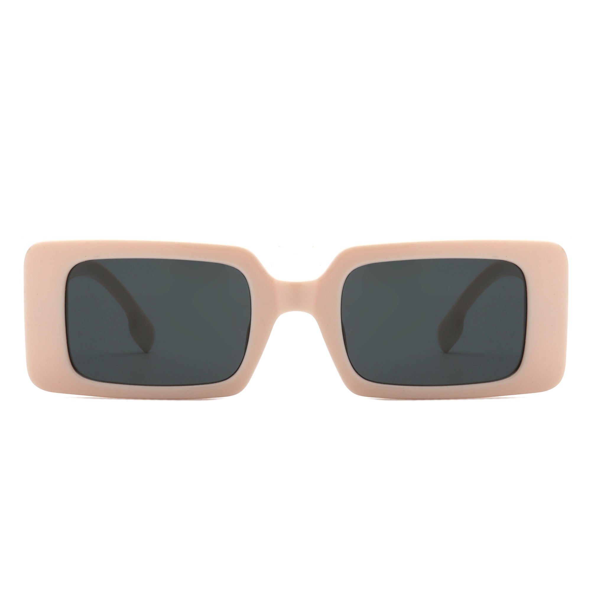 Kaelith Retro Square Thick Frame Women's Fashion Sunglasses with impact-resistant lenses and stylish design, perfect for sunny days.