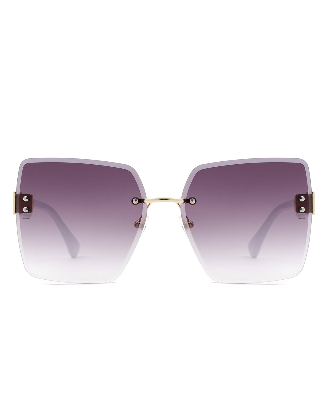 Kaelys Women's Oversized Rimless Sunglasses featuring a modern rimless design and square shape, perfect for stylish sun protection.