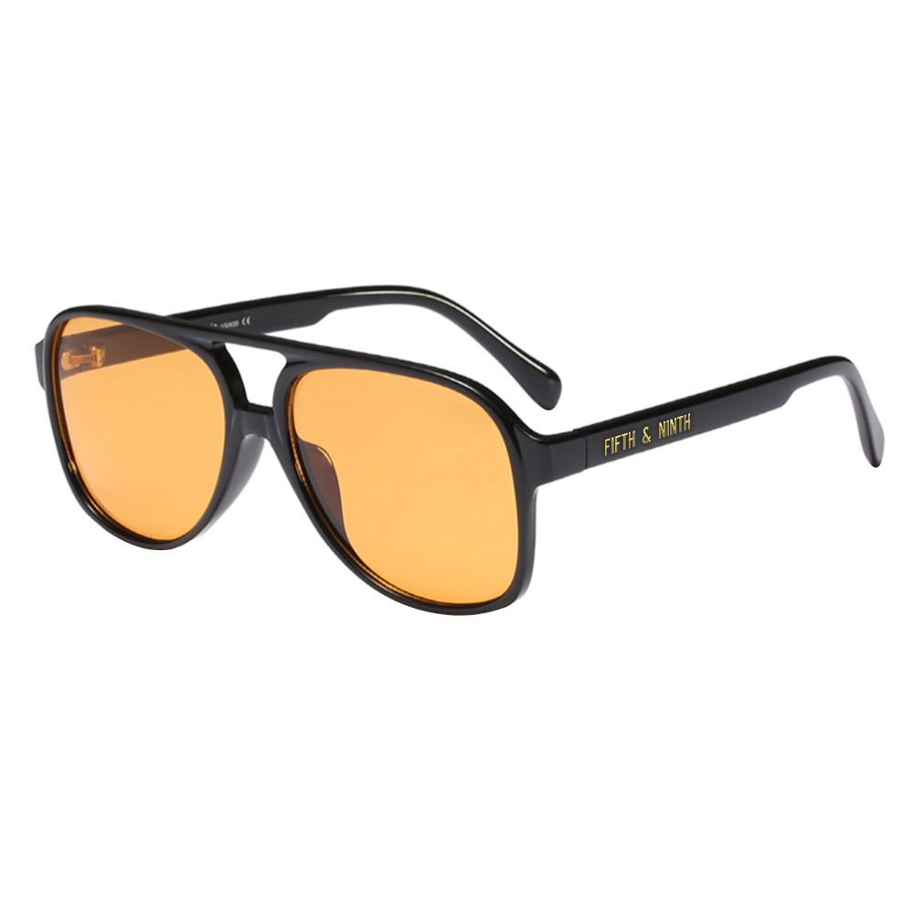 A pair of Kingston retro aviator sunglasses with a high-quality frame, showcasing their stylish design and protective lenses.