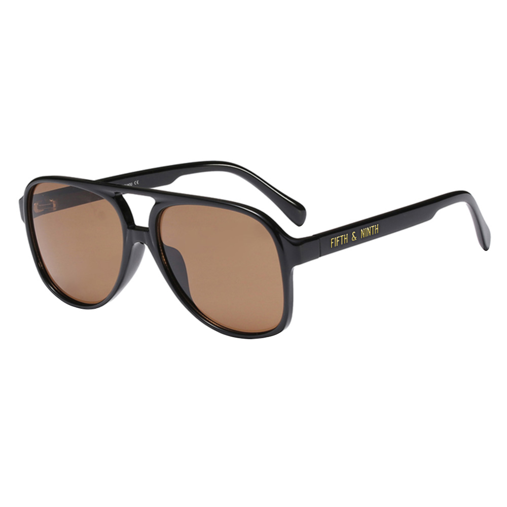 A pair of Kingston retro aviator sunglasses with a high-quality frame, showcasing their stylish design and protective lenses.