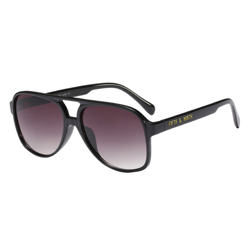 A pair of Kingston retro aviator sunglasses with a high-quality frame, showcasing their stylish design and protective lenses.