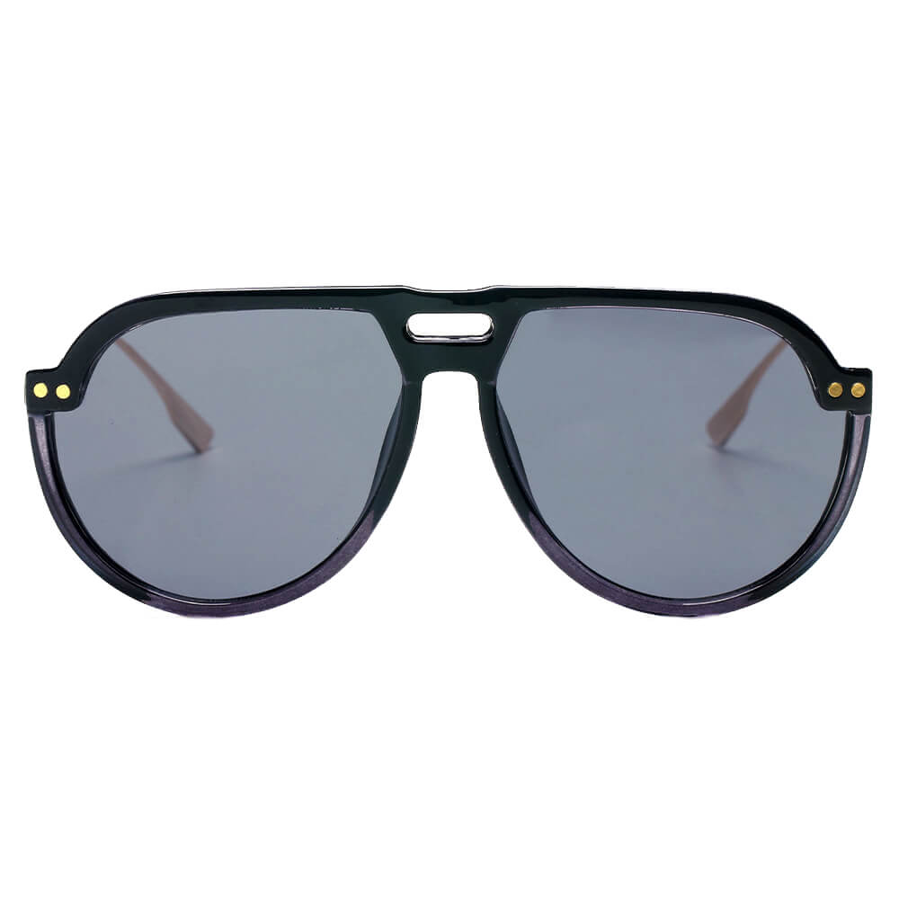 KRAKOW Modern Round Carrera Style Aviator Fashion Sunglasses with a sleek design and lip shield for UV protection.