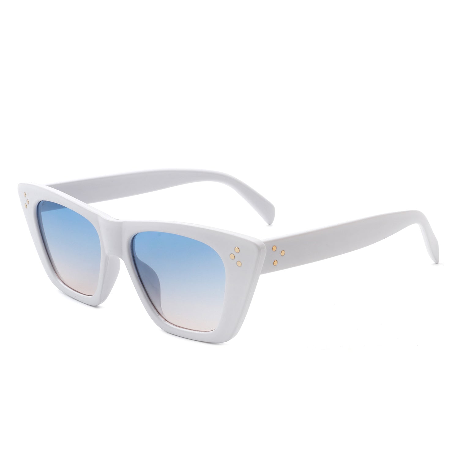 Lightnin Women Retro Cat Eye Fashion Square Sunglasses with a stylish design and UV protection.