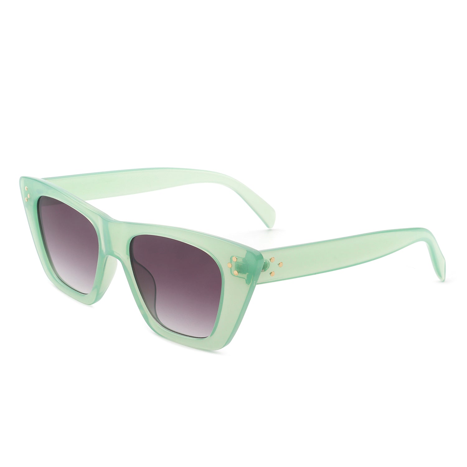 Lightnin Women Retro Cat Eye Fashion Square Sunglasses with a stylish design and UV protection.