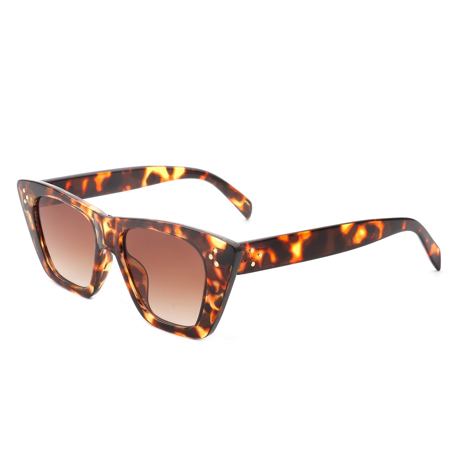 Lightnin Women Retro Cat Eye Fashion Square Sunglasses with a stylish design and UV protection.