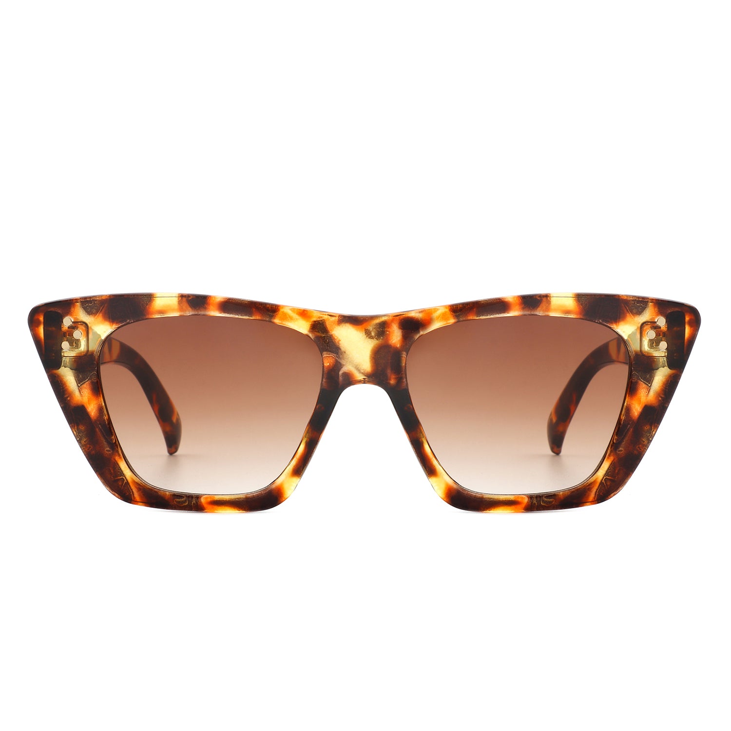 Lightnin Women Retro Cat Eye Fashion Square Sunglasses with a stylish design and UV protection.