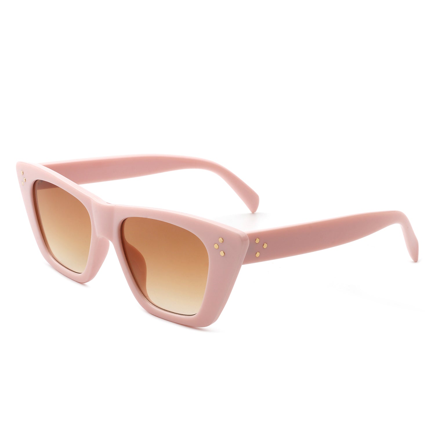 Lightnin Women Retro Cat Eye Fashion Square Sunglasses with a stylish design and UV protection.