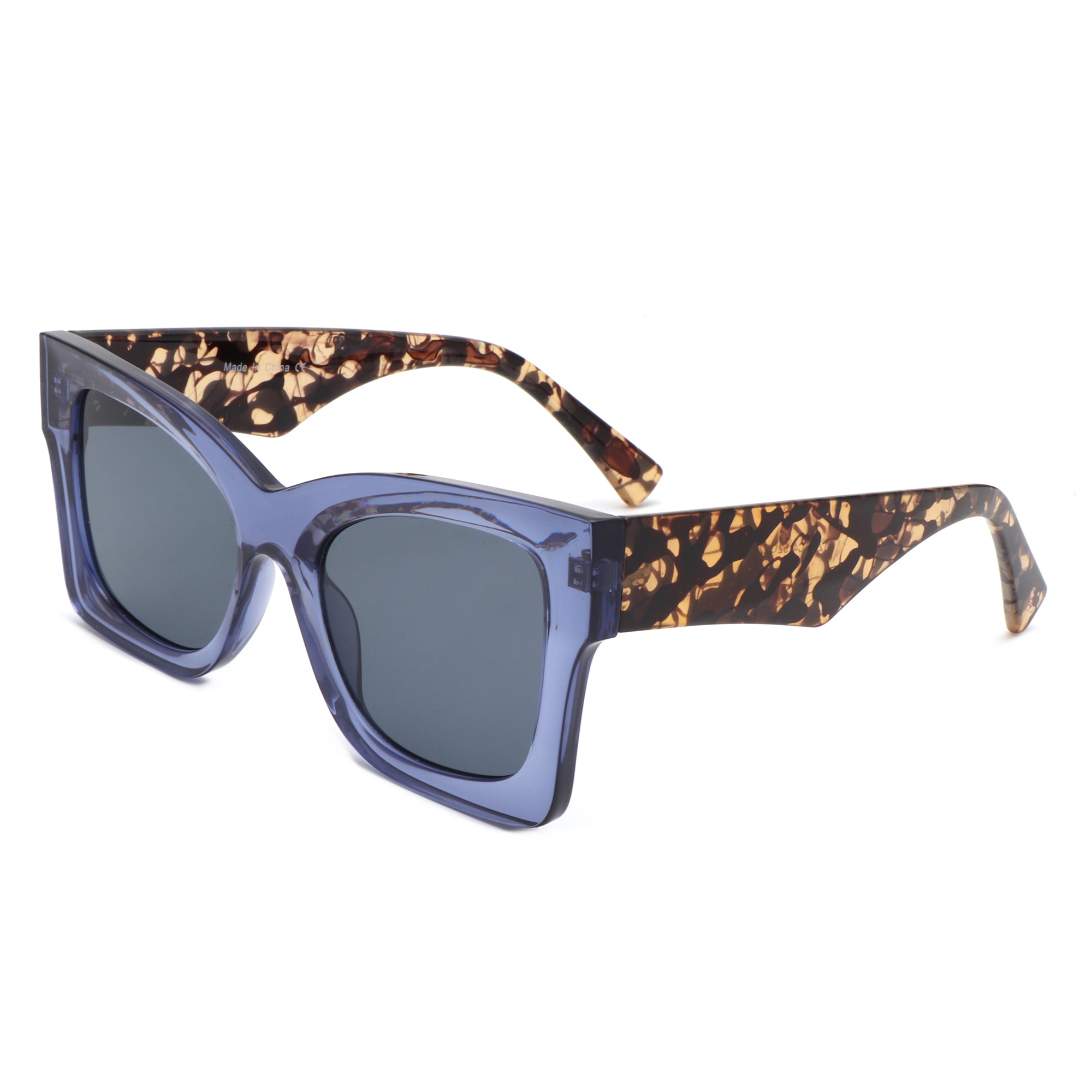 Liora Retro Fashion Square Cat Eye Sunglasses for Women, featuring a stylish cat eye design with lightweight plastic frames and polycarbonate lenses.