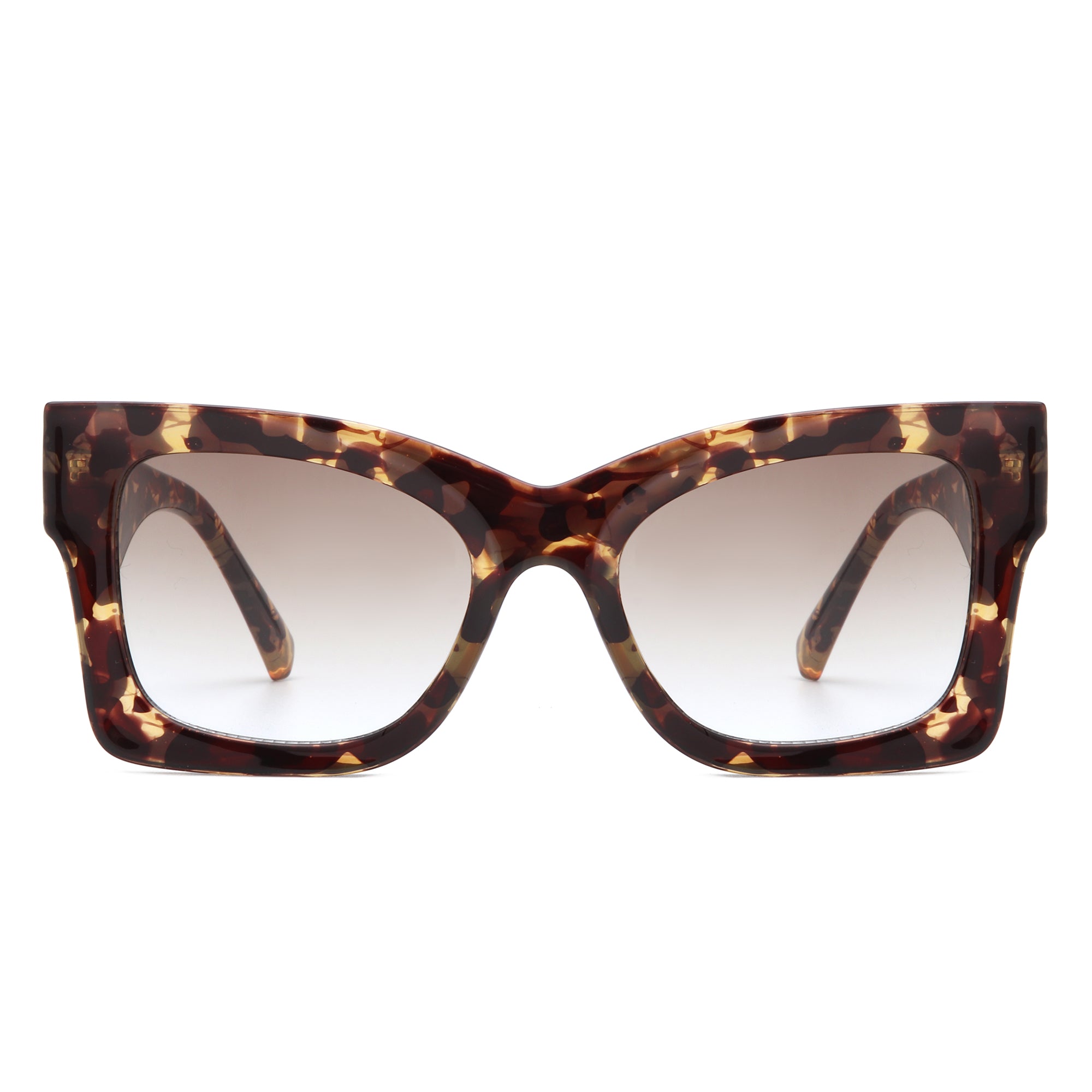 Liora Retro Fashion Square Cat Eye Sunglasses for Women, featuring a stylish cat eye design with lightweight plastic frames and polycarbonate lenses.