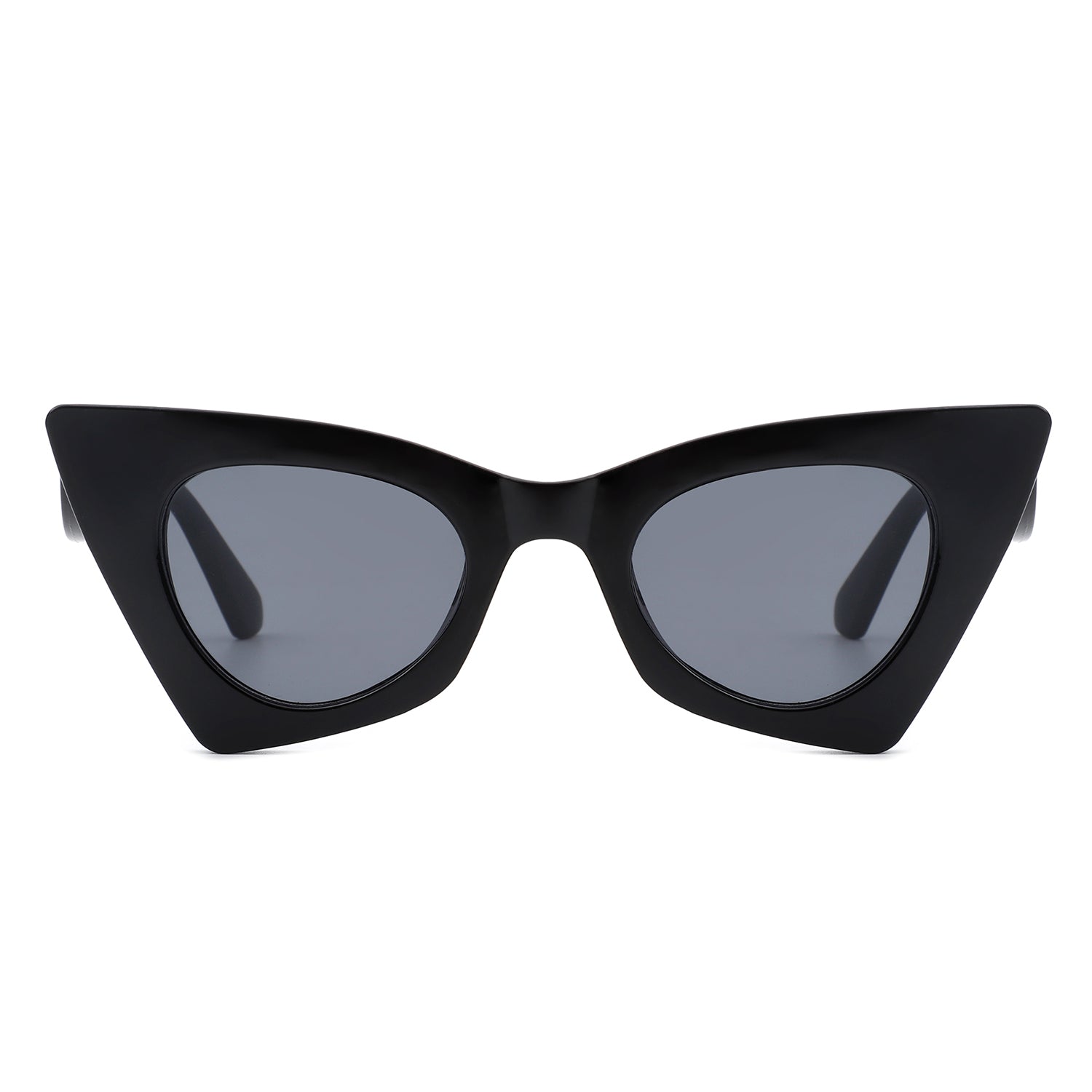 Luminea Women Retro High Pointed Vintage Fashion Cat Eye Sunglasses with a stylish cat eye design, featuring a plastic frame and UV protection.