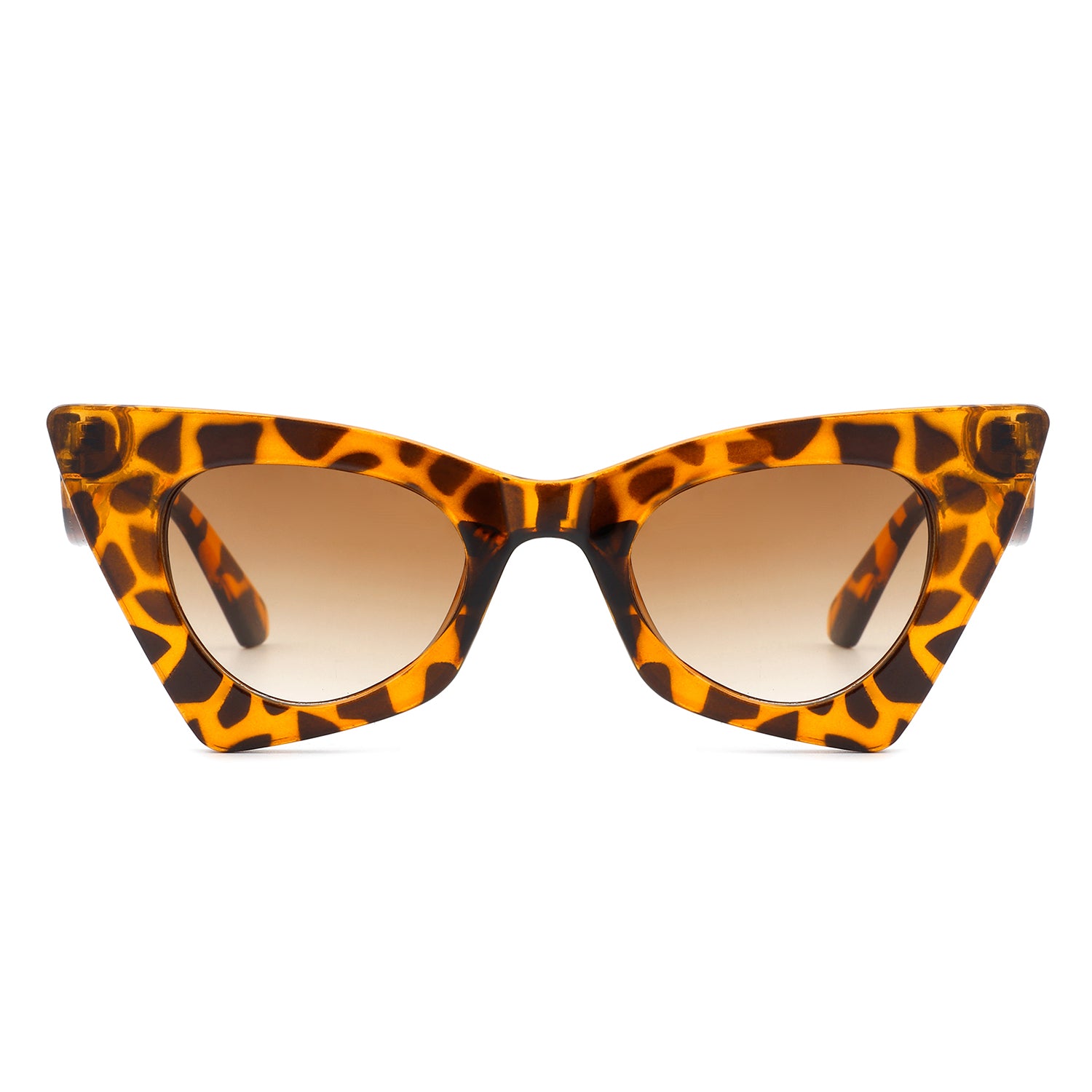 Luminea Women Retro High Pointed Vintage Fashion Cat Eye Sunglasses with a stylish cat eye design, featuring a plastic frame and UV protection.