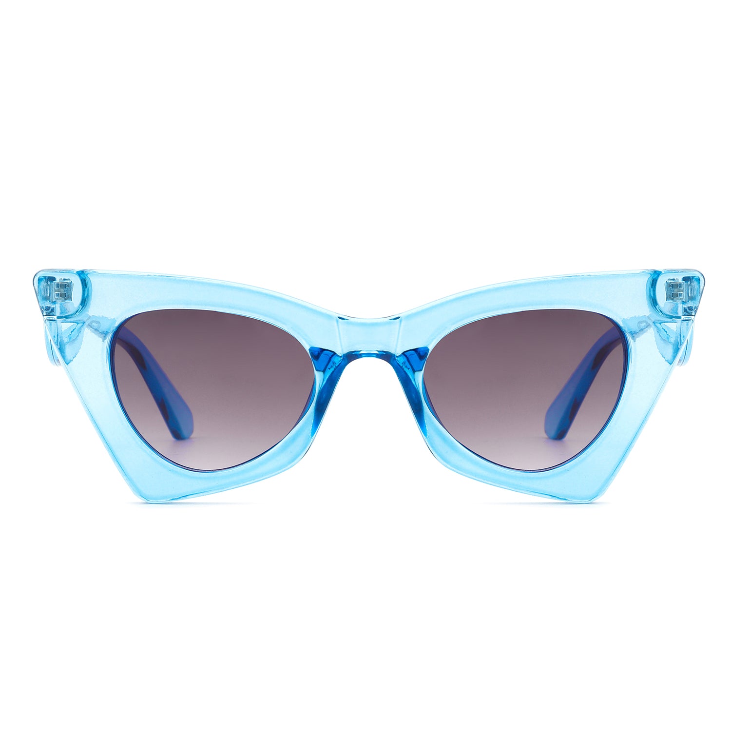 Luminea Women Retro High Pointed Vintage Fashion Cat Eye Sunglasses with a stylish cat eye design, featuring a plastic frame and UV protection.