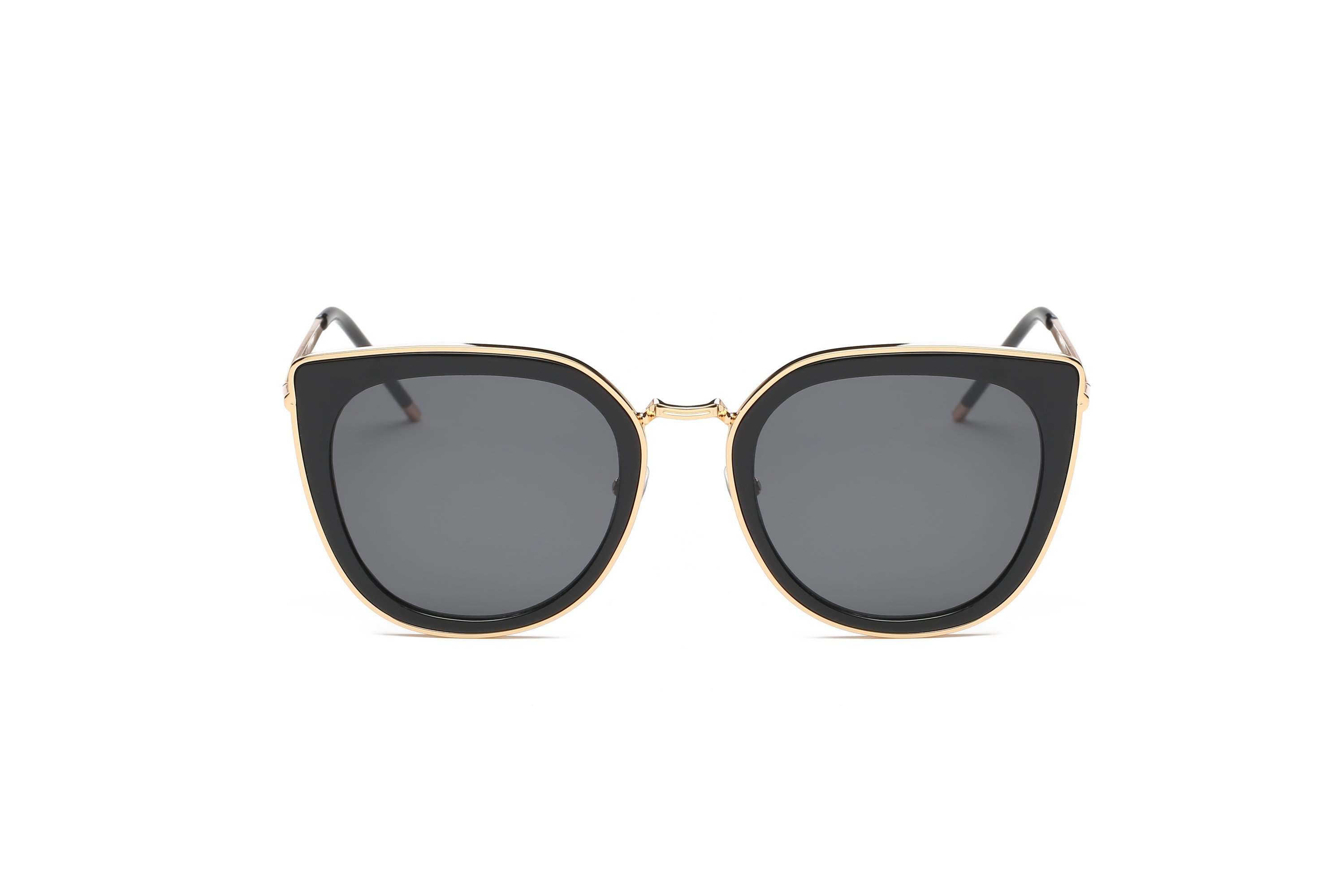 Mabel Women Classic Metal Round Cat Eye Oversized Sunglasses with UV protection, featuring a stylish cat eye design and durable metal frame.