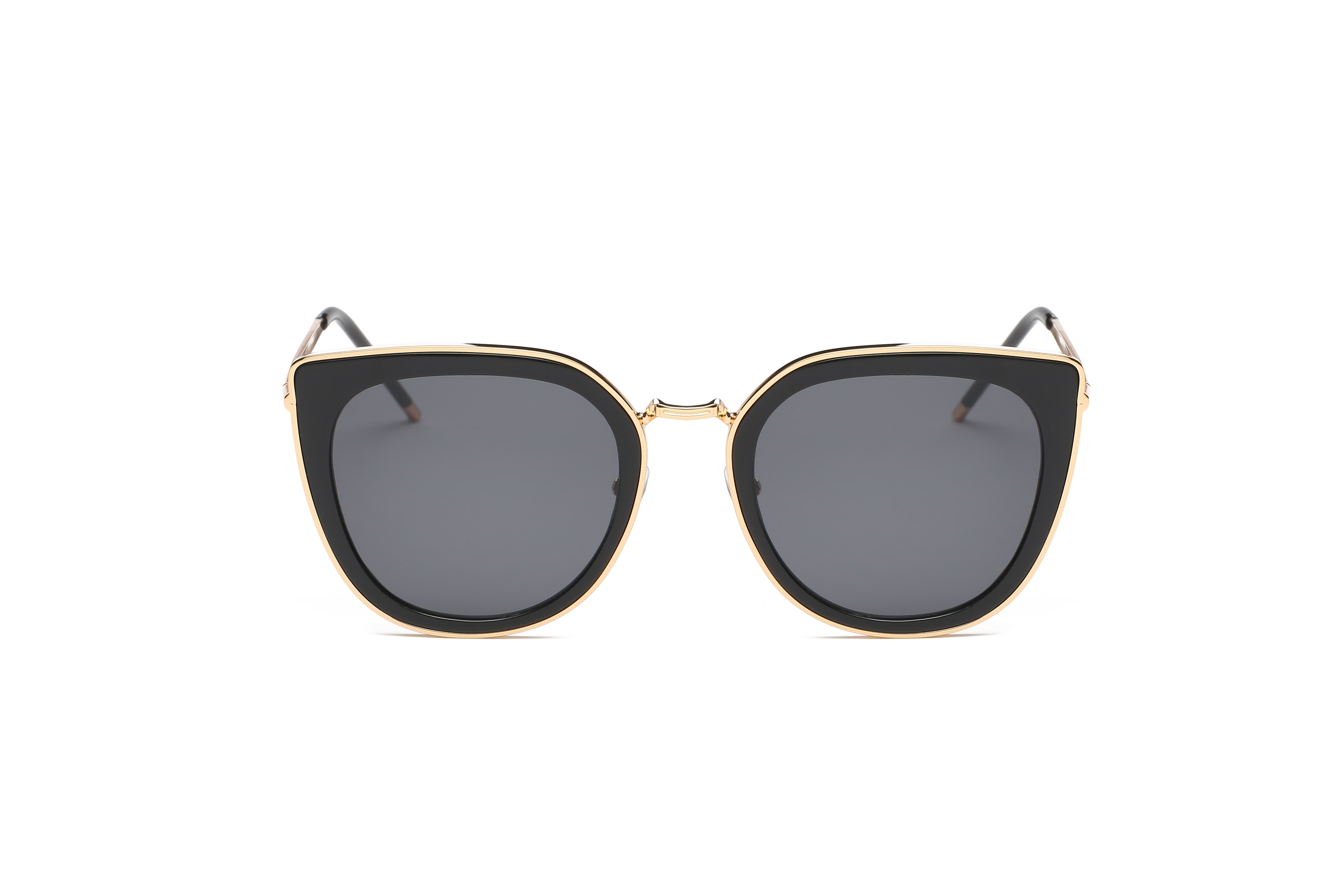 Mabel Women Classic Metal Round Cat Eye Oversized Sunglasses with UV protection, featuring a stylish cat eye design and durable metal frame.