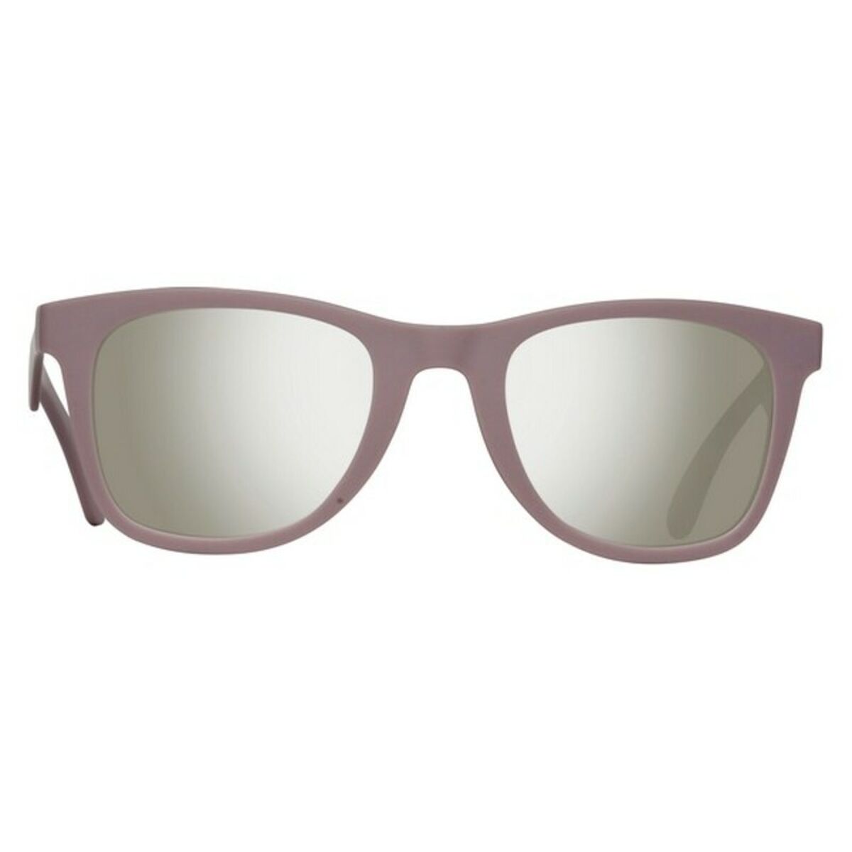 Gray mirrored-lens sunglasses.