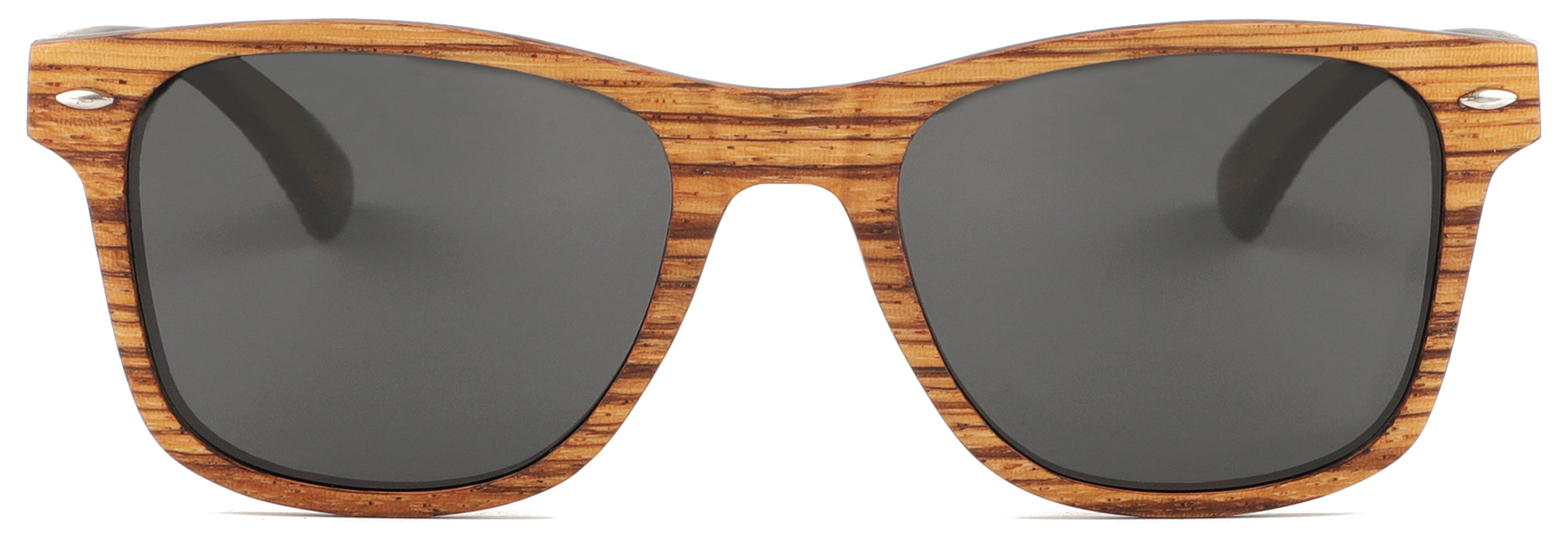 Micky Wood Sunglasses featuring multilayer wood frame in various wood combinations with grey TAC polarised lenses.