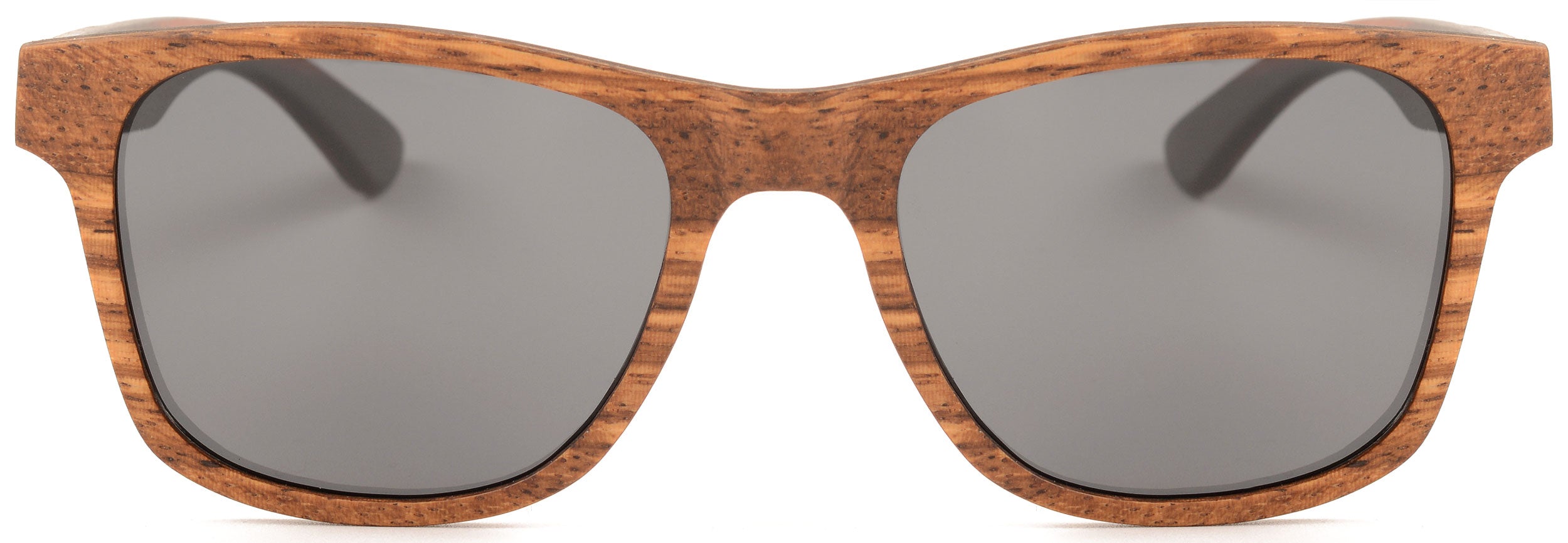 Micky Wood Sunglasses featuring multilayer wood frame in various wood combinations with grey TAC polarised lenses.