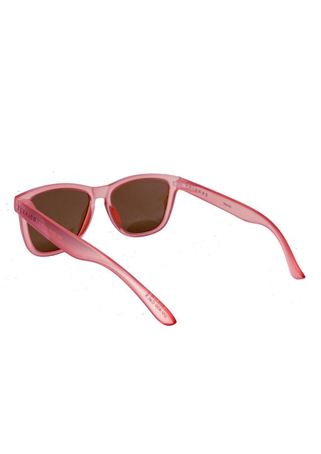 MOOD Wayfarer V2 Cherry sunglasses featuring a red frame and red polarized lenses, stylishly designed for outdoor adventures.