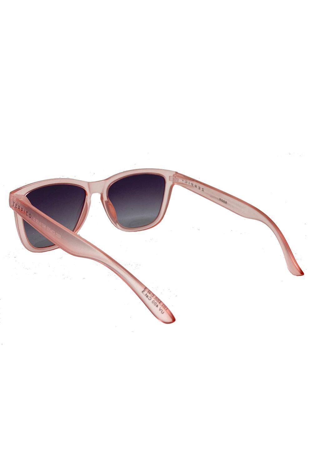 MOOD Wayfarer V2 - Orchid sunglasses featuring a pink frame and black polarized lenses, perfect for stylish sun protection.