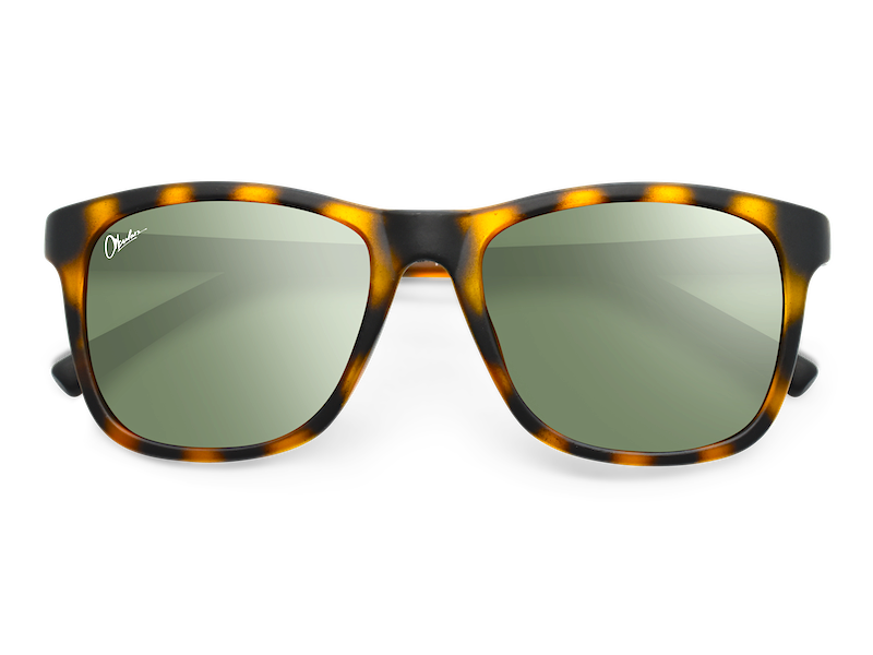 Okulars Eco Nordic Kelp sunglasses made from recycled materials, featuring a matte finish and UV400 protection.