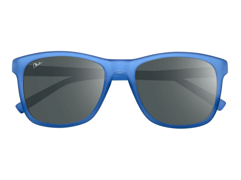 Okulars Eco Nordic Ocean Black sunglasses with a matte finish, showcasing a stylish design made from recycled materials.