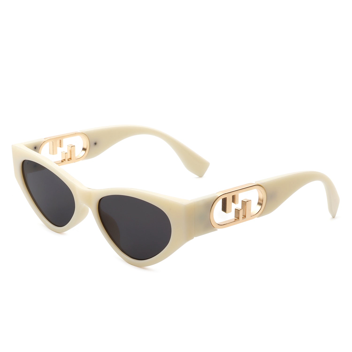 Phoenixx Women Fashion Retro Cat Eye Sunglasses with stylish cat eye design, plastic and metal frame, and UV protection.