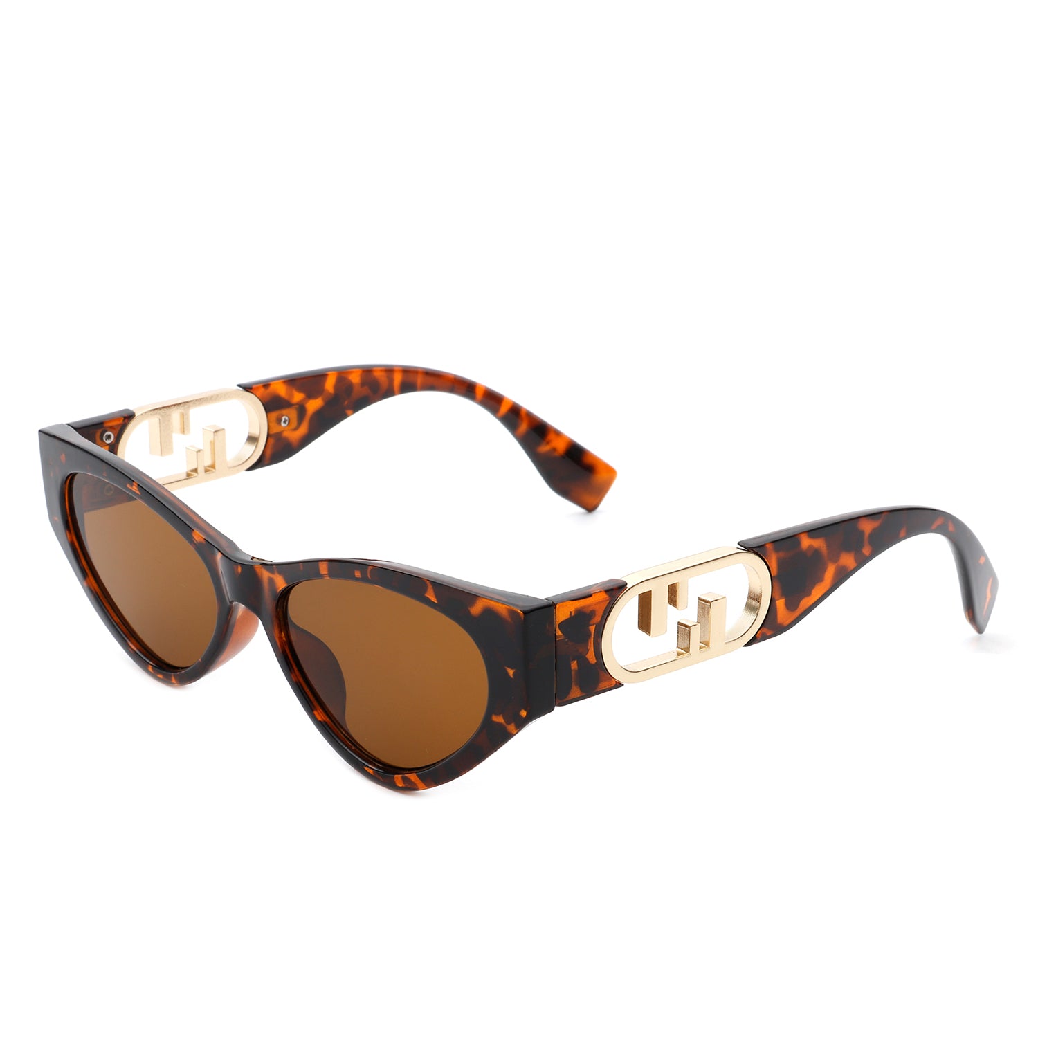 Phoenixx Women Fashion Retro Cat Eye Sunglasses with stylish cat eye design, plastic and metal frame, and UV protection.