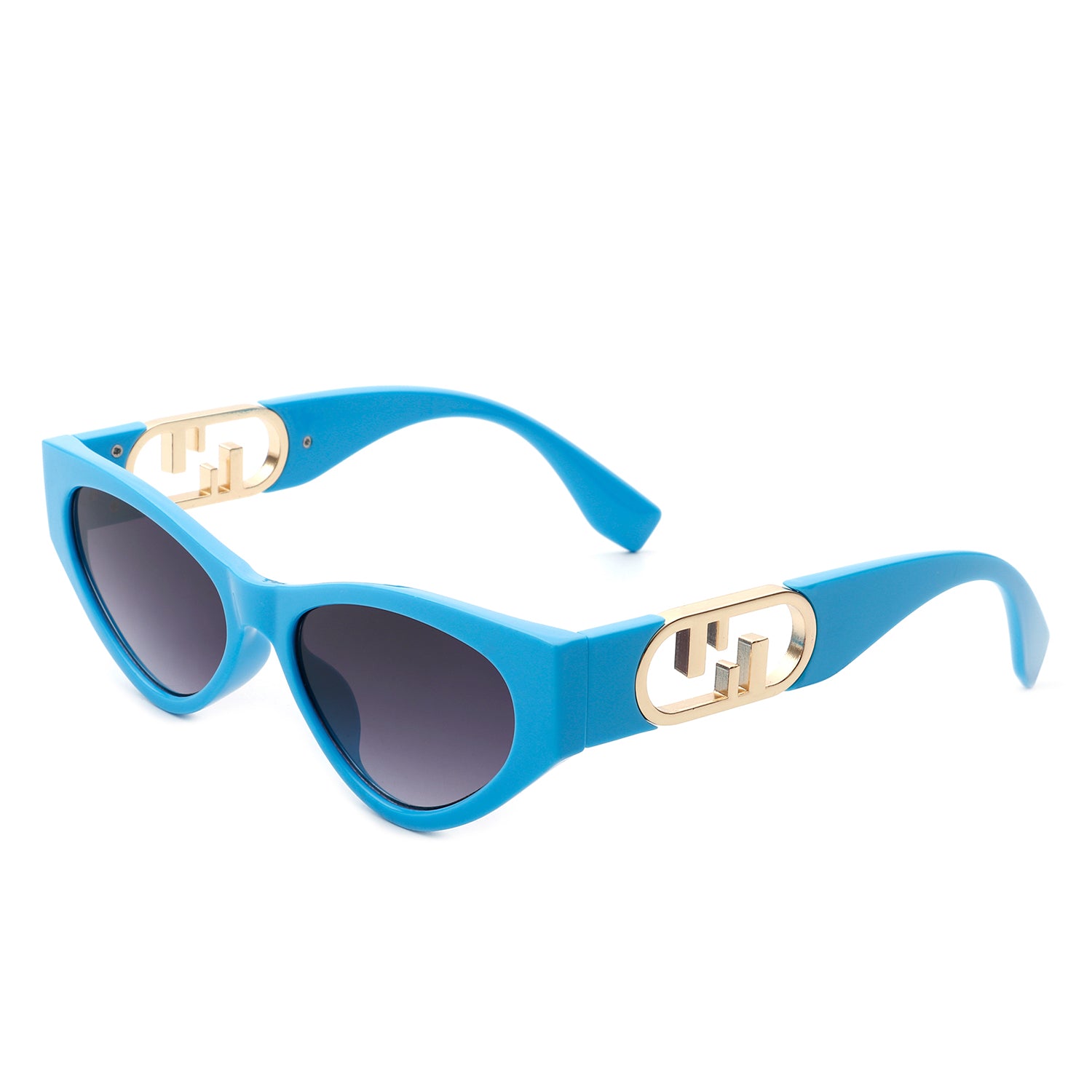 Phoenixx Women Fashion Retro Cat Eye Sunglasses with stylish cat eye design, plastic and metal frame, and UV protection.