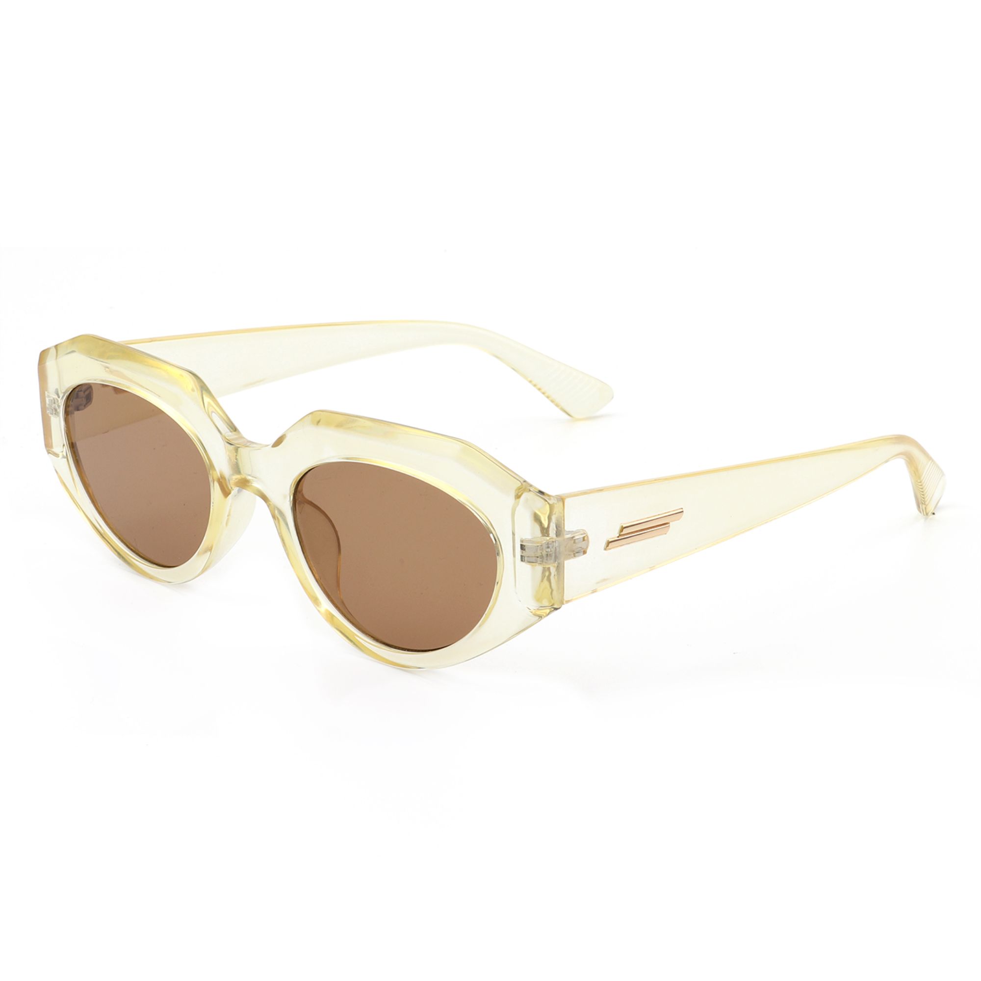 Pommel retro cat eye sunglasses with thick vintage frame, suitable for men and women, offering stylish eye protection.