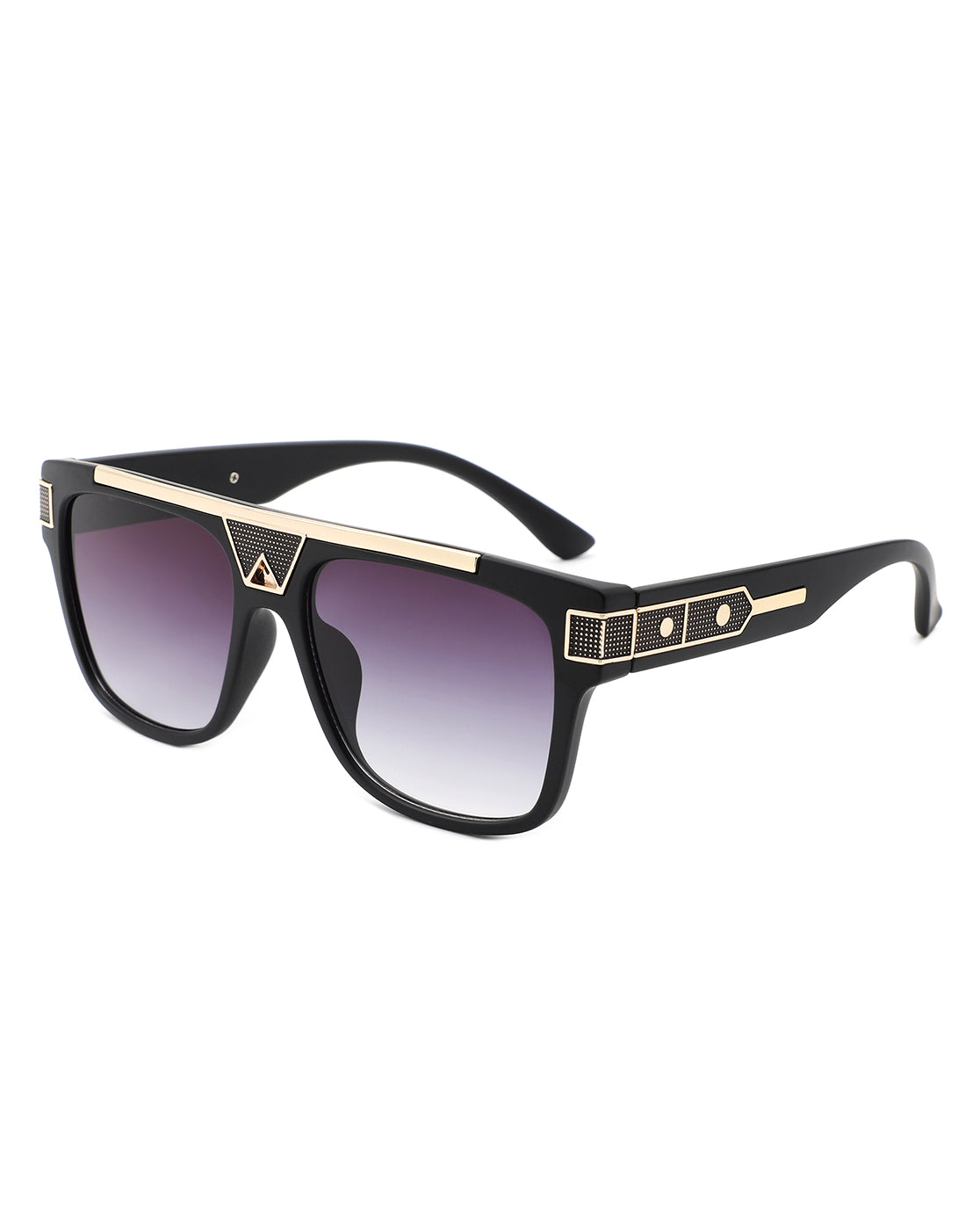 Qepruerus Aviator Style Retro Square Fashion Sunglasses with a chic square frame and impact-resistant lenses, perfect for stylish eye protection.