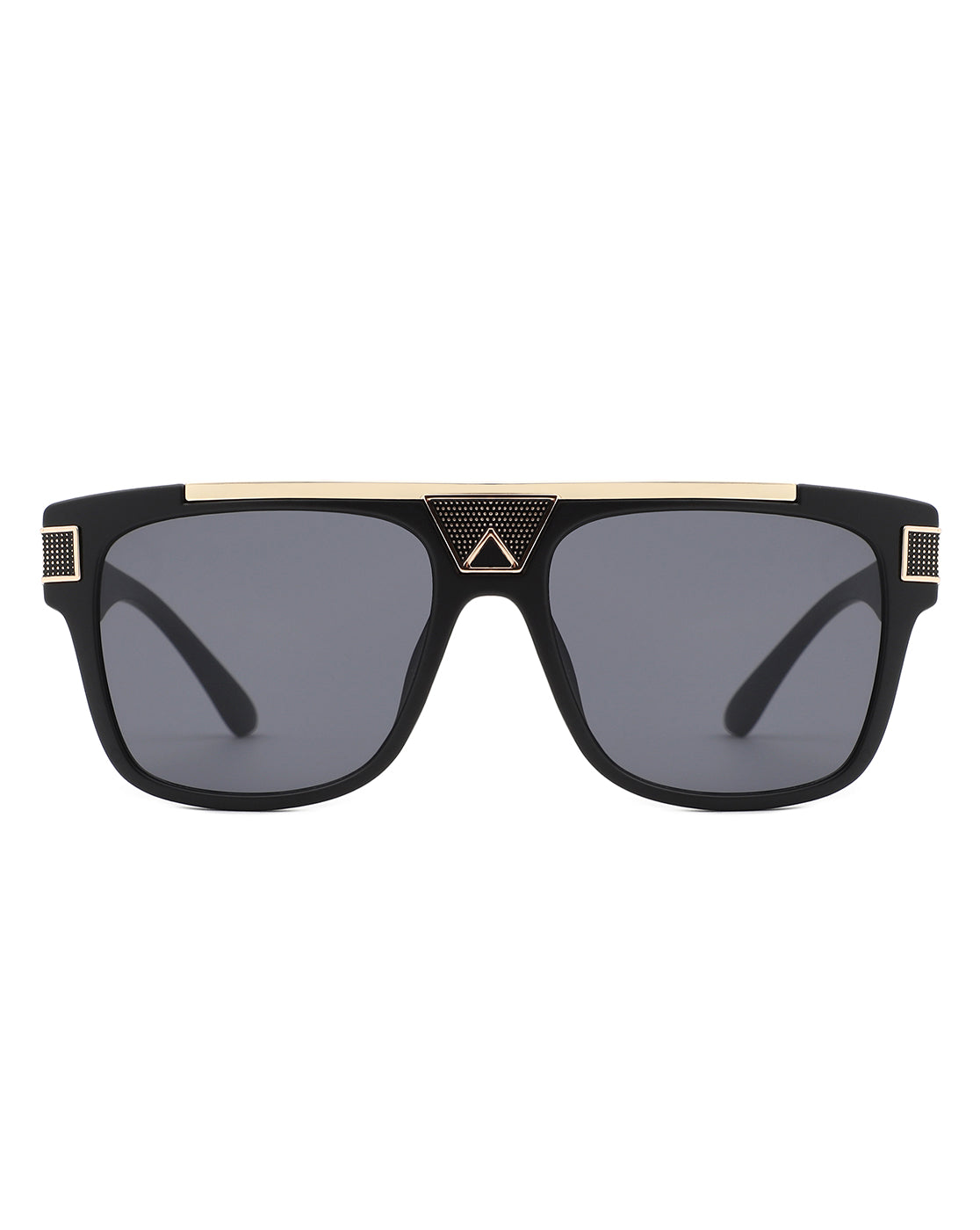 Qepruerus Aviator Style Retro Square Fashion Sunglasses with a chic square frame and impact-resistant lenses, perfect for stylish eye protection.