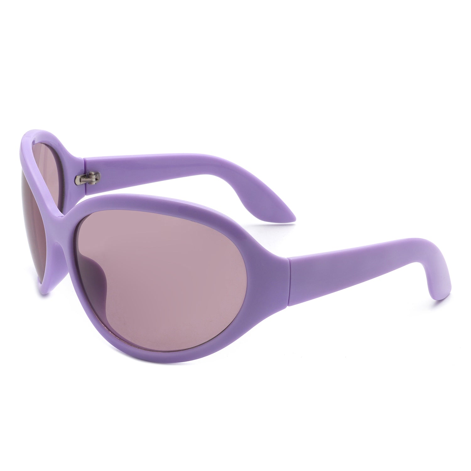 Quinlan Oversized Round Wraparound Women's Sunglasses with a stylish design and protective lenses.