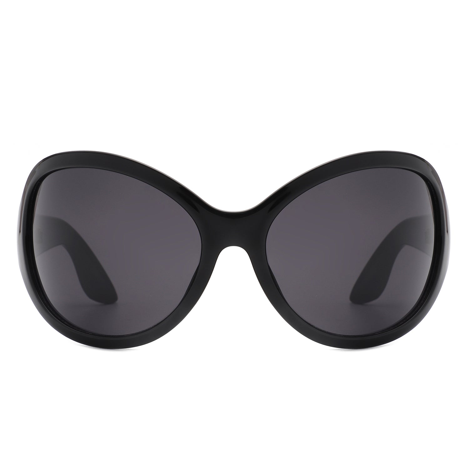 Quinlan Oversized Round Wraparound Women's Sunglasses with a stylish design and protective lenses.