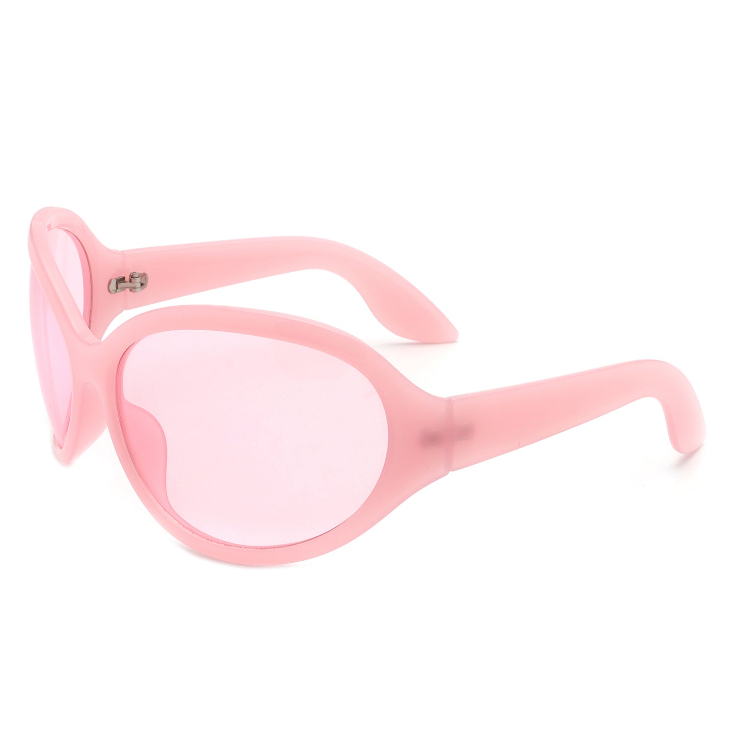 Quinlan Oversized Round Wraparound Women's Sunglasses with a stylish design and protective lenses.