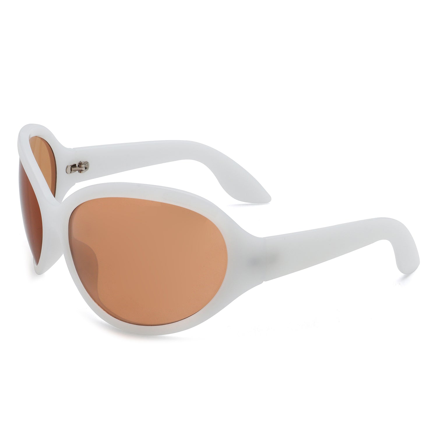 Quinlan Oversized Round Wraparound Women's Sunglasses with a stylish design and protective lenses.