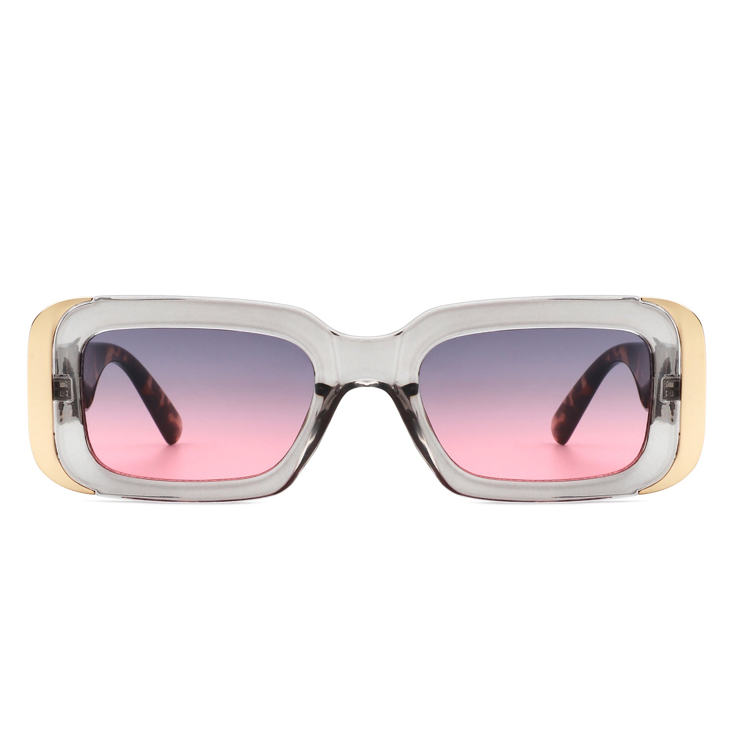 Quixotic Rectangle Narrow Fashion Tinted Square Sunglasses with a stylish design and UV protection.