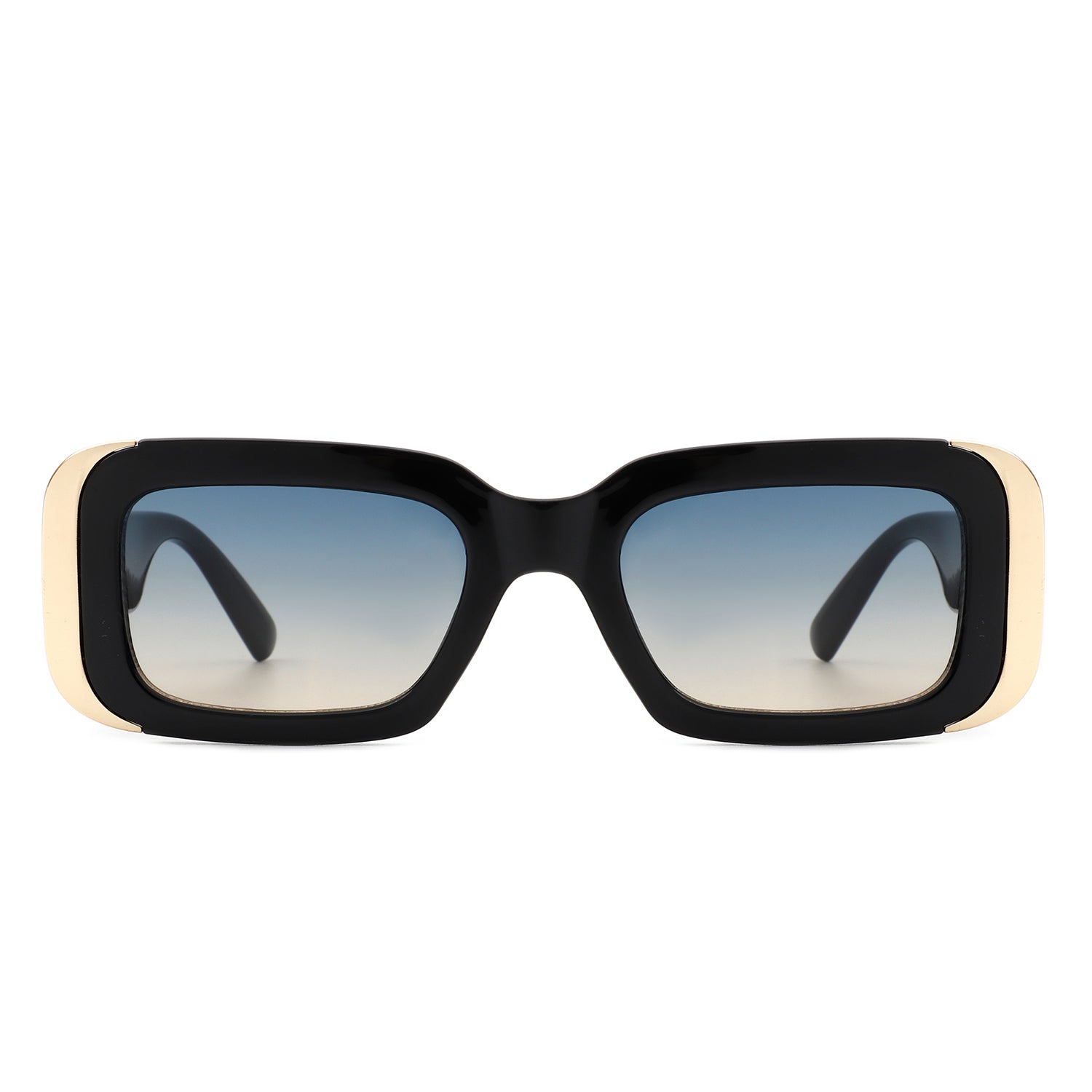 Quixotic Rectangle Narrow Fashion Tinted Square Sunglasses with a stylish design and UV protection.