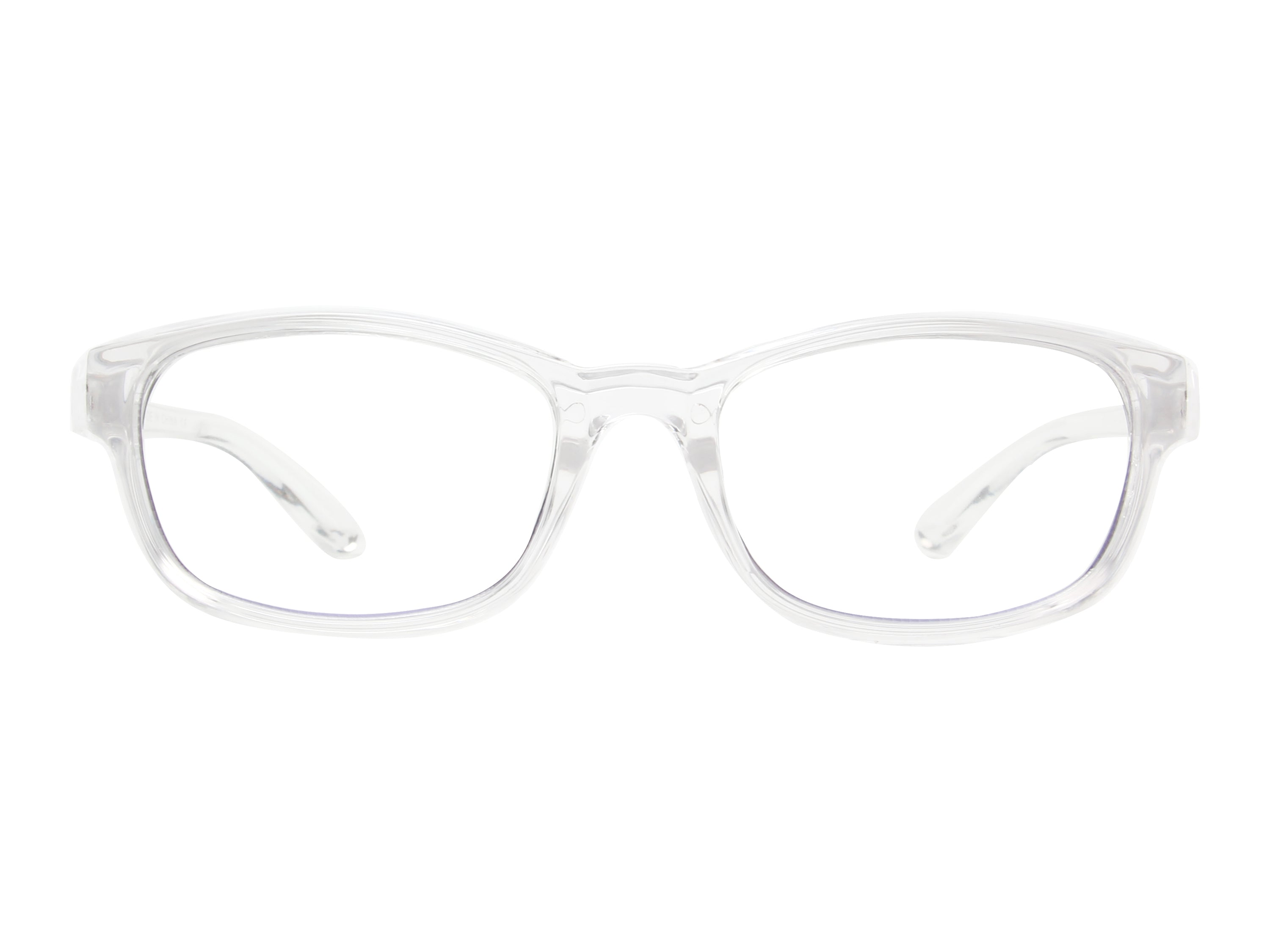 Salford Classic Rectangle Blue Light Blocker Glasses with a stylish plastic frame and clear PC lenses, designed for eye protection.