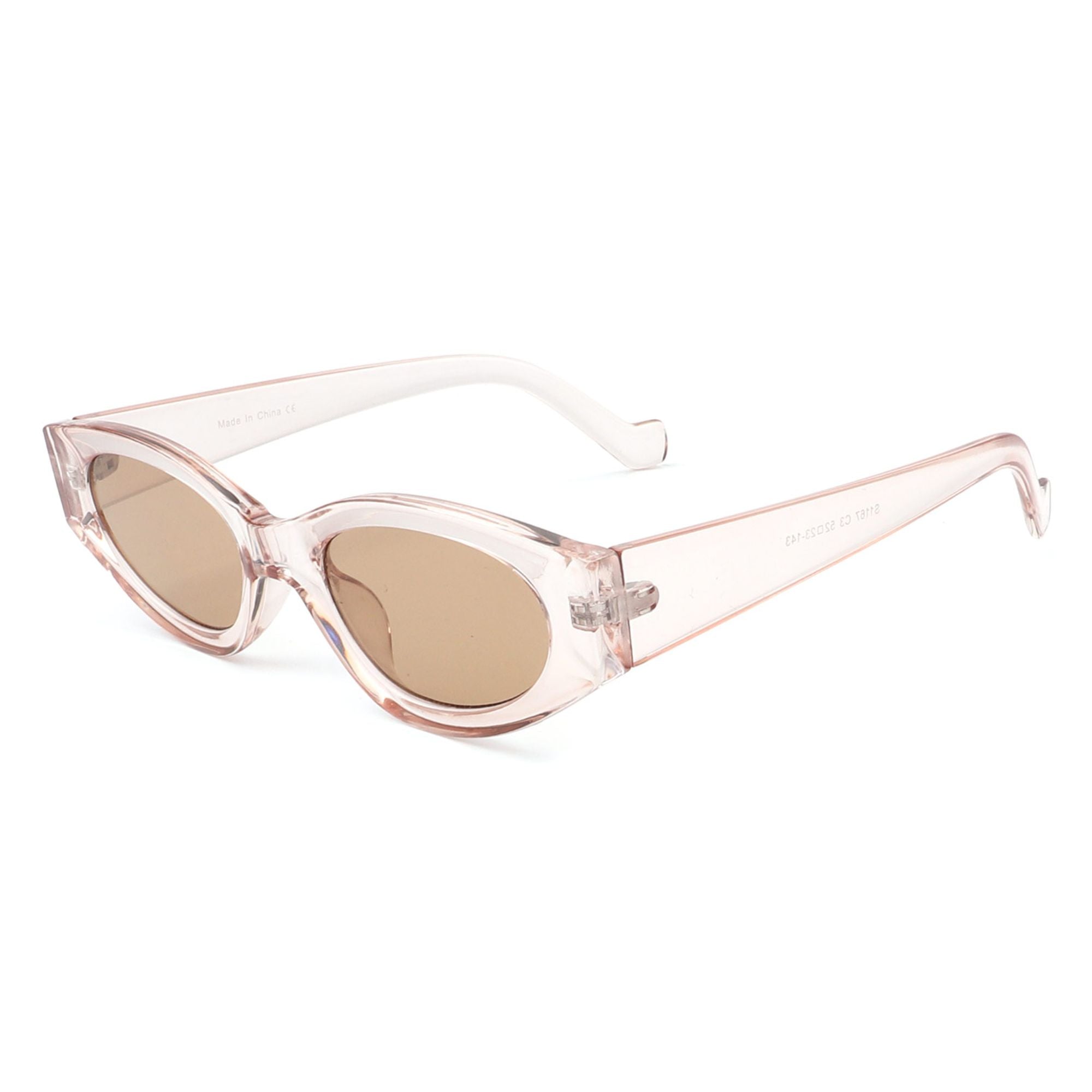 Sannich Retro Rectangle Slim Vintage Narrow Cat Eye Fashion Sunglasses with a stylish design and protective lenses.