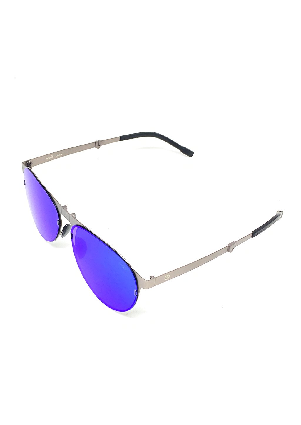 Scout foldable aviator sunglasses with interchangeable polarized lenses in various colors, displayed in a stylish case.