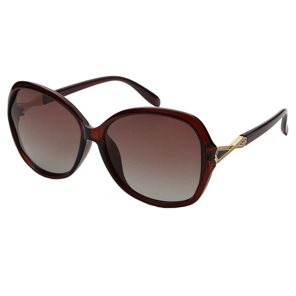 SORIA Women Oversize Polarized Square Fashion Sunglasses with a stylish oversized square frame and polarized lenses.