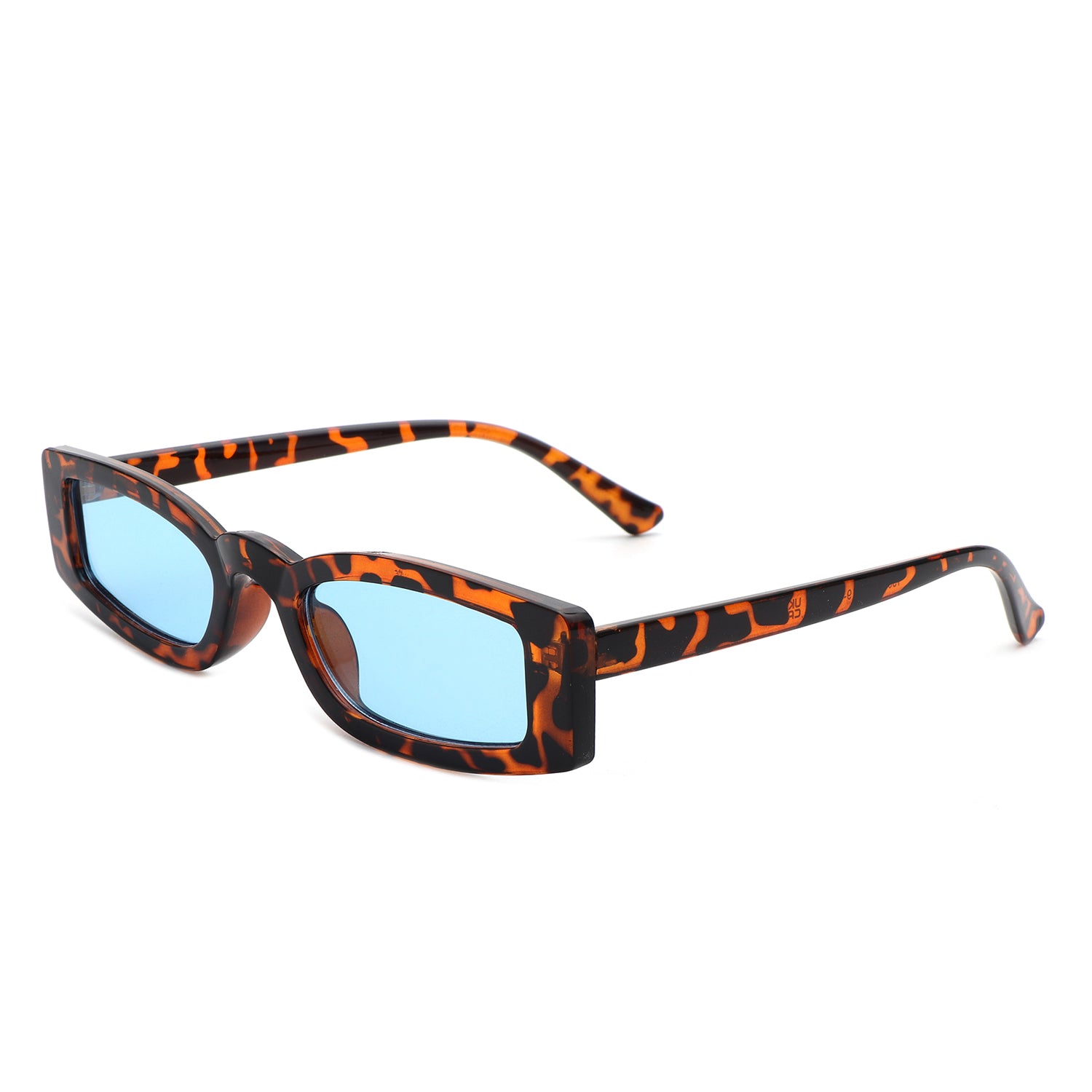 Starzest Retro Rectangle Slim Tinted Square Narrow Sunglasses with a stylish design and UV protection.