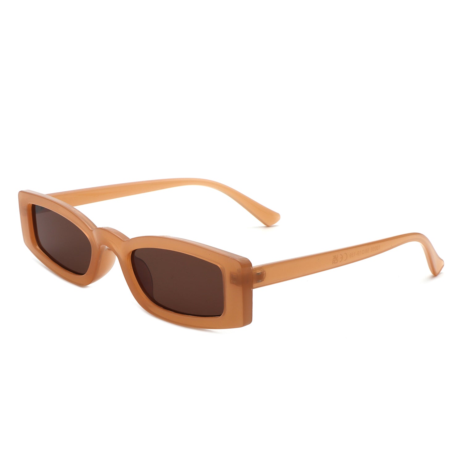 Starzest Retro Rectangle Slim Tinted Square Narrow Sunglasses with a stylish design and UV protection.