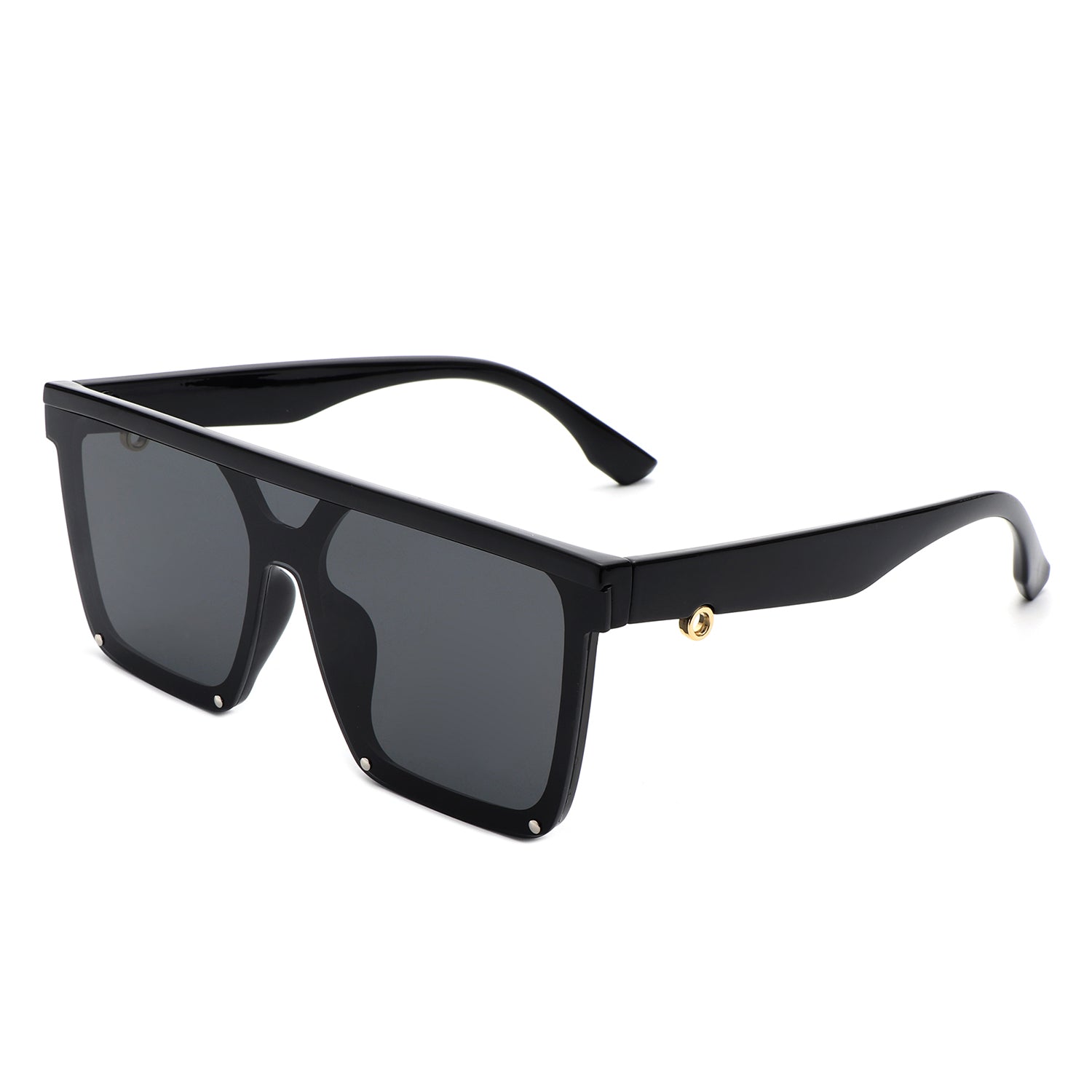 Sunquest Oversized Square Flat Top Sunglasses for Women, featuring a stylish design with a plastic frame and PC lenses, perfect for sun protection.