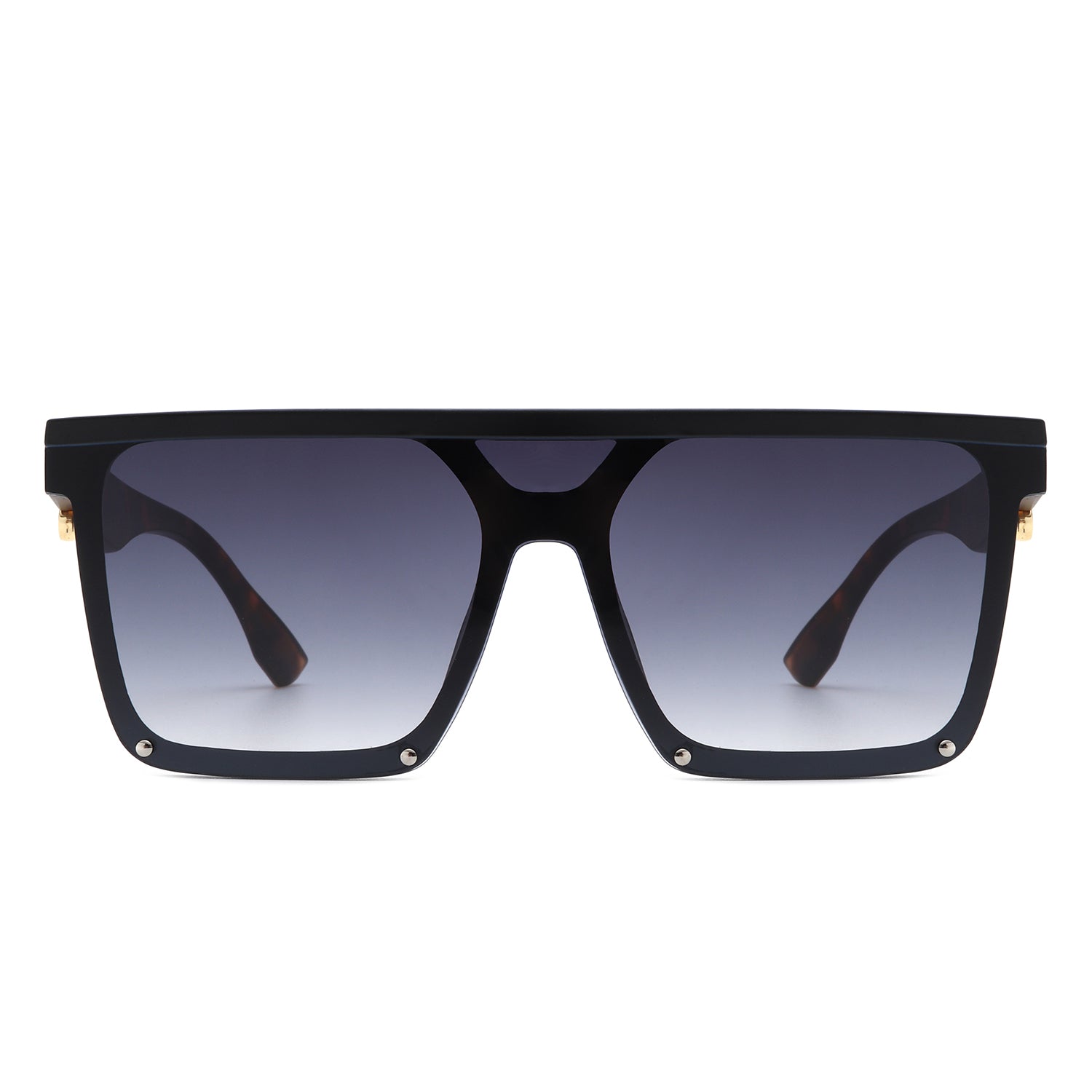 Sunquest Oversized Square Flat Top Sunglasses for Women, featuring a stylish design with a plastic frame and PC lenses, perfect for sun protection.