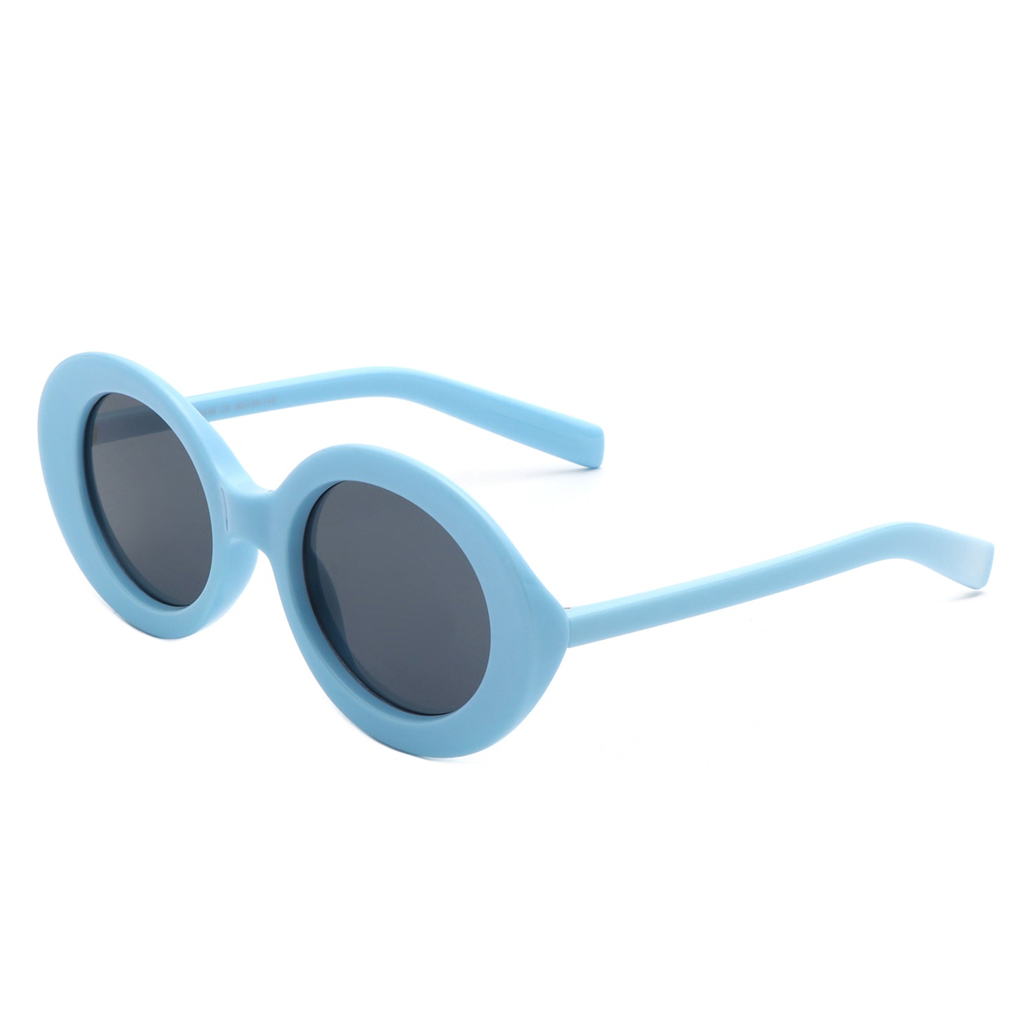 Talyn Round Retro Fashion Vintage Inspired Oval Sunglasses with a stylish plastic frame and protective lenses.