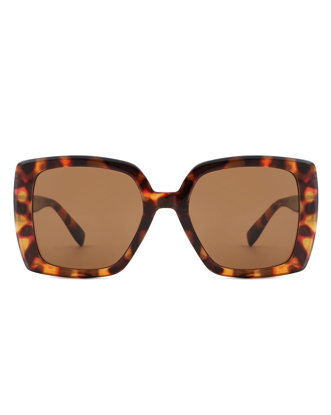 Thorne Women's Oversized Flat Top Square Fashion Sunglasses featuring a stylish flat top design and oversized square frames.