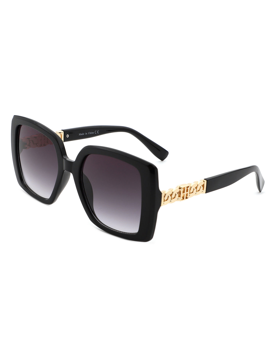 Thorne Women's Oversized Flat Top Square Fashion Sunglasses featuring a stylish flat top design and oversized square frames.